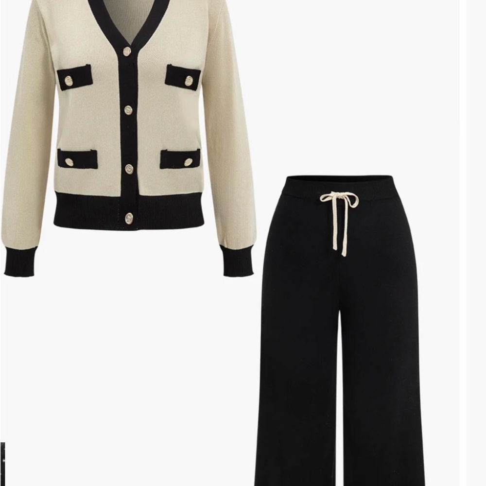 Black Wide-Leg Pants